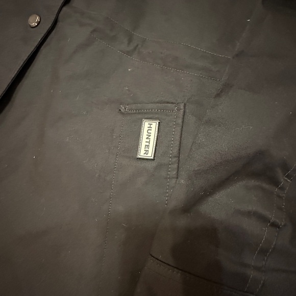 Hunter Women’s Water Resistant Cotton Smock Jacket Black Size XL NWT - Picture 4 of 14